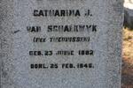 SCHALKWYK Catharina J., van nee THEUNISSEN 1882-1946