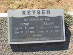 KEYSER Klasie 1904-1974 :: KEYSER Lenie 1898-1996