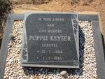 KEYSER Poppie nee GROVE 1894-1983