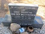 WESTHUIZEN Anna Magrietha, van der 1915-1992