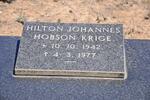KRIGE Hilton Johannes Hobson 1942-1977