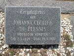PLESSIS Johanna Cecilia, du nee VORSTER 1864-1955
