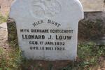 LOUW Leonard J. 1892-1923