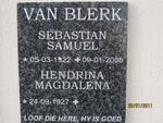 BLERK Sebastiaan Samuel, van 1922-2008 & Hendrina Magdalena 1927-