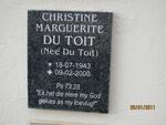 TOIT Christine Marguerite, du nee DU TOIT 1943-2008
