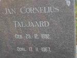 TALJAARD Jan Cornelius 1892-1967