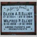 ELLIOT Wilfred P. 1902-1989 & Eileen A. R. 1904-1984