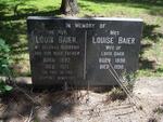 BAIER Rev. Louis 1892-1971 & Louise 1898-1990