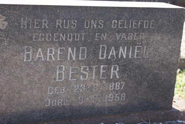BESTER Barend Daniël 1887-1958