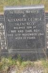 ROY Alexander George -1941