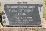 DELPORT Maria Catharina 1889-1970