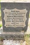 WAGENER Anna nee BUITENDAG 1914-1943