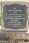 WET Jacobus Stephanus, de 1866-1944