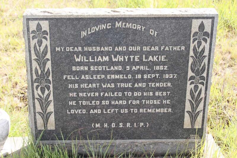 LAKIE William Whyte 1862-1937