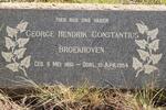 BROEKHOVEN George Hendrik Constantius 1861-1954