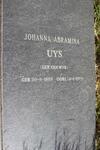 UYS Johanna Abramina geb VAN WYK 1899-1979
