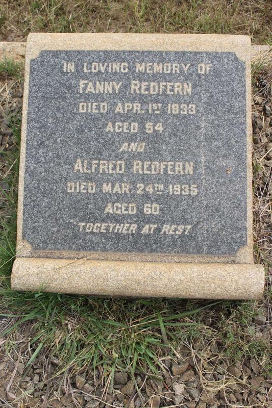 REDFERN Alfred  -1935 & Fanny  -1933
