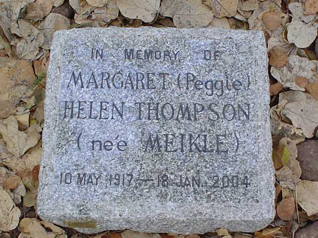 THOMPSON Margaret Helen 1917-2004