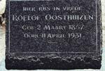 OOSTHUIZEN Roelof 1857-1931