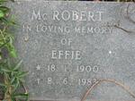 Mc ROBERT Effie 1900-1983