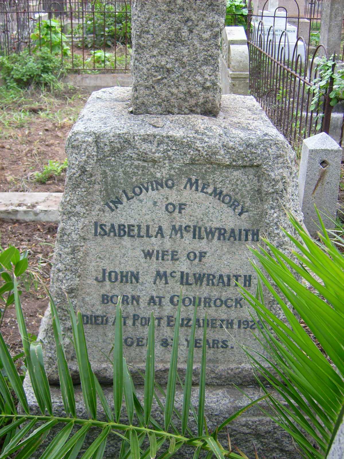 McILWRAITH Isabella -192?