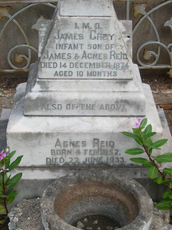 REID James Grey -1874 :: REID Agnes 1852-1933