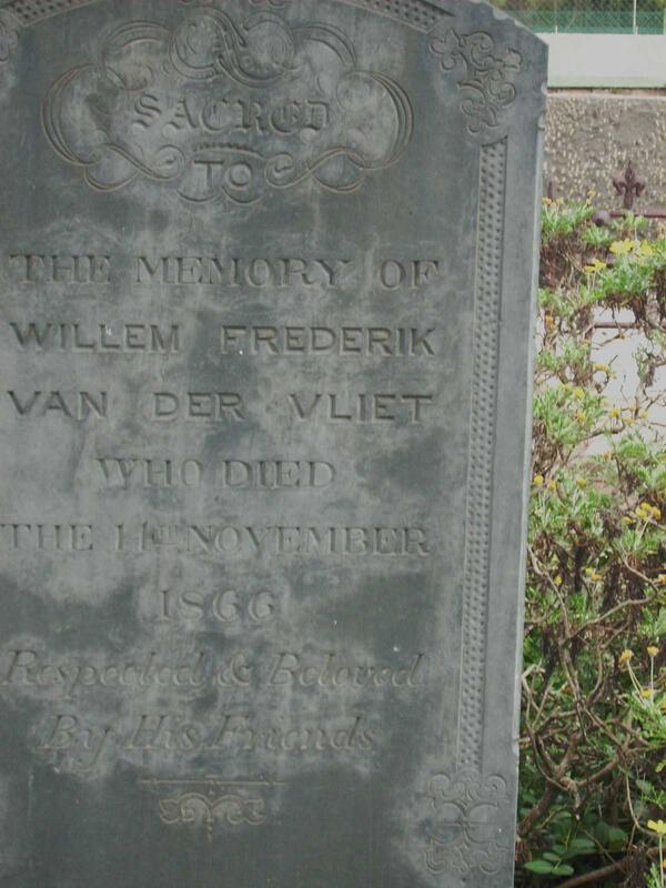VLIET Willem Frederik, van der -1866