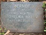 BERNDT Thelma Mary nee McRobert 1933-1995