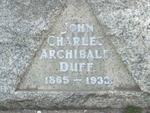 DUFF John Charles Archibald 1865-1933