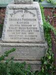 KAYSER Charles Frederick 1862-1935 & Violet Maud WEBBER -1941