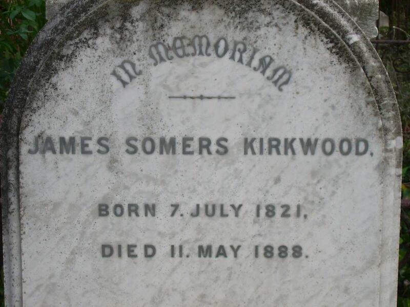 KIRKWOOD James Somers 1821-1888