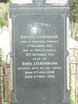 LIEBERMAN Adolph 1849-1910 & Dora 1856-1932