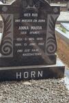 HORN Anna Maria nee SPAMER 1890-1982