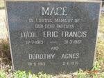 MACE Eric Francis 1913-1957 & Dorothy Agnes 1913-1970
