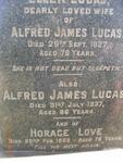 LUCAS Alfred James -1937 & Ellen -1927 :: LOVE Horace -1958
