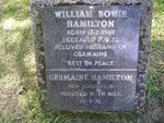 HAMILTON William Bowie 1901-1972 & Germaine -1975