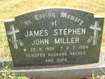 MILLER James Stephen John 1900-1984