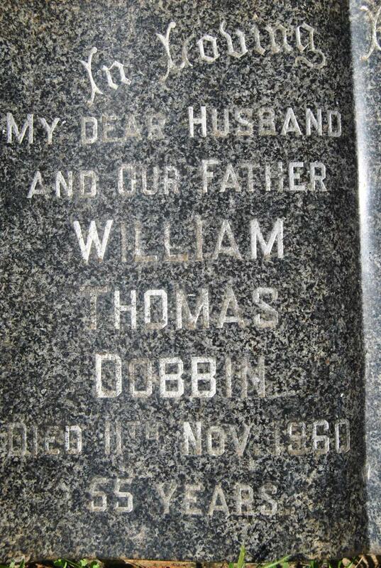 DOBBIN William Thomas -1960