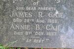 CAIE James R. -1955 & Annie B. -1957