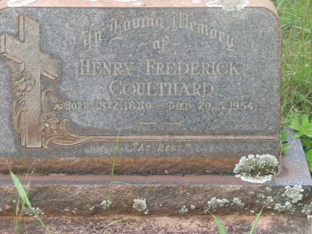 COULTHARD Henry Frederick 1880-1954