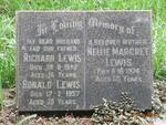 LEWIS Richard -1942 & Nellie Margaret -1974 :: LEWIS Ronald -1957