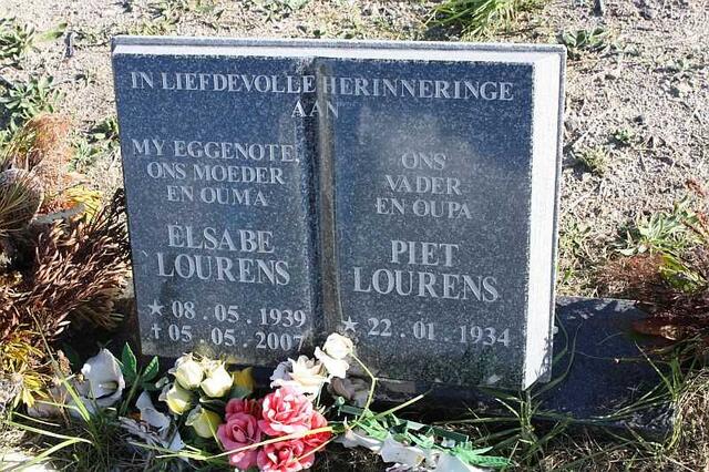 LOURENS Piet 1934- & Elsabe 1939-2007