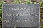BOTHA Maria Dorothy 1857-1942 