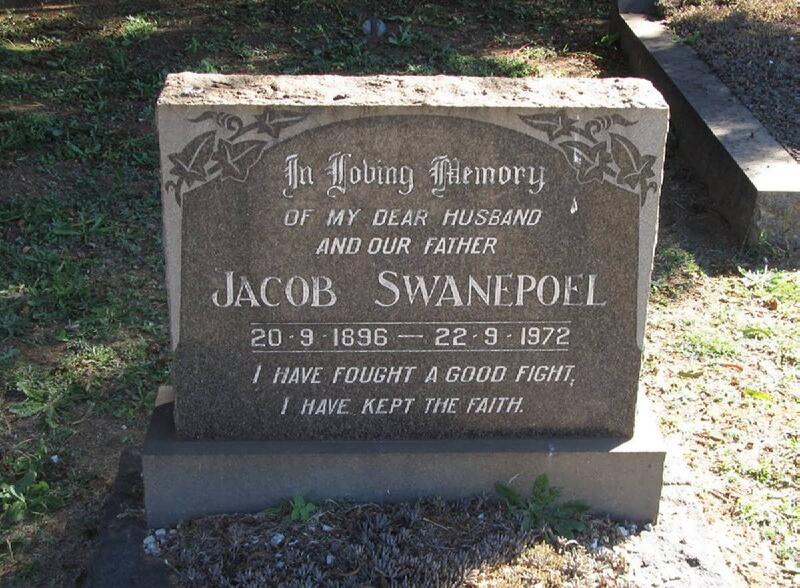 SWANEPOEL Jacob 1896-1972