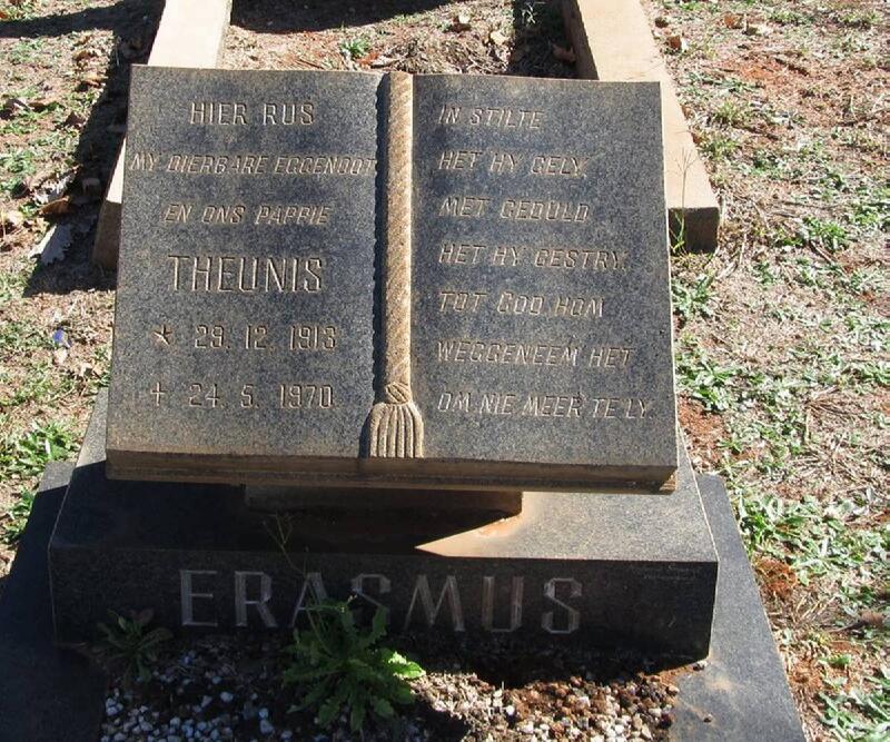 ERASMUS Theunis 1918-1970