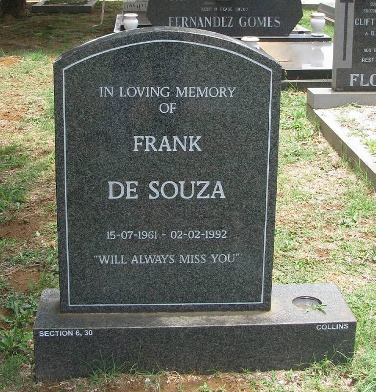 SOUZA Frank, de 1961-1992