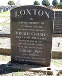 LOXTON Donald Charles 1909-1972 & Sarah Jane BRANDON 1900-1983