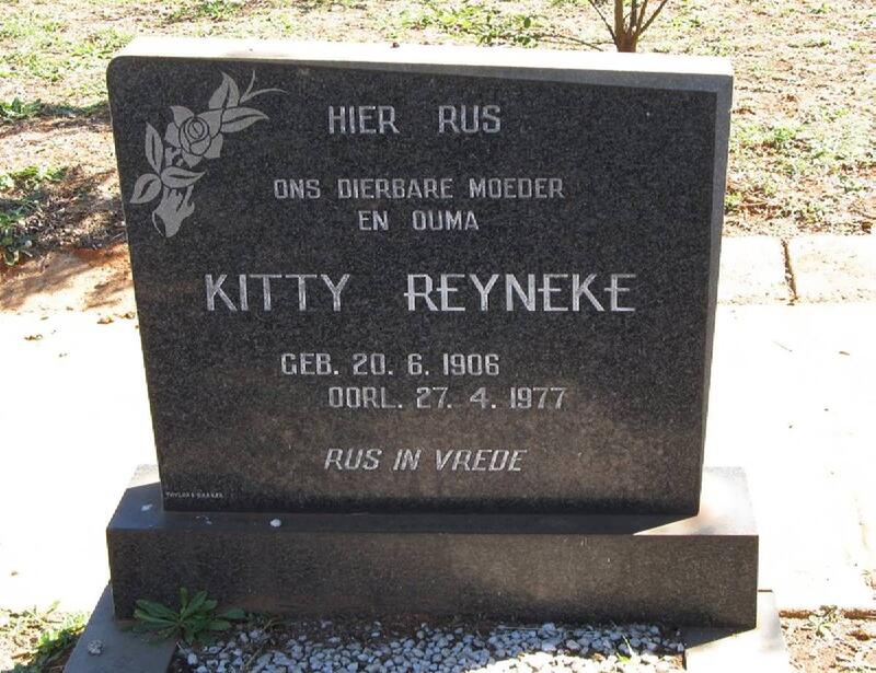 REYNEKE Kitty 1906-1977