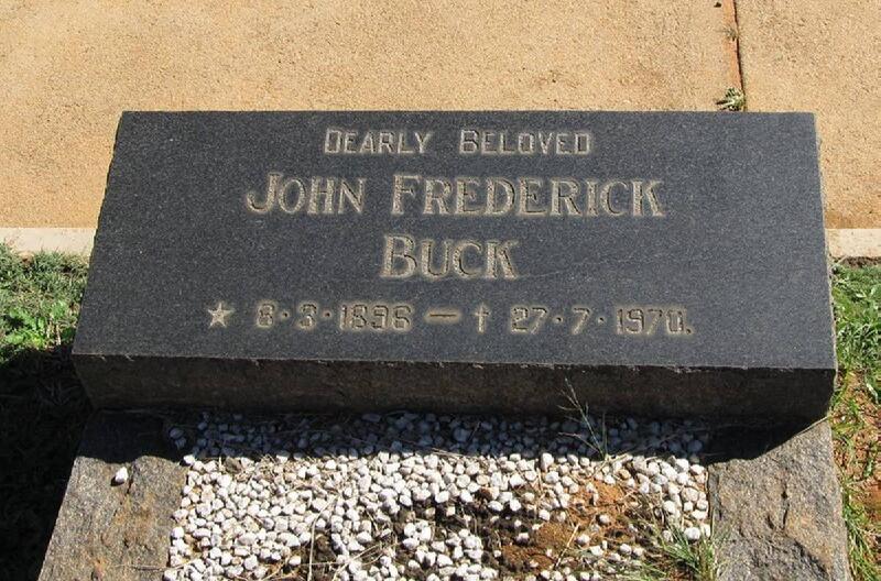 BUCK John Frederick 1896-1970
