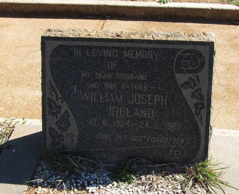 IRELAND William Joseph 1924-1969